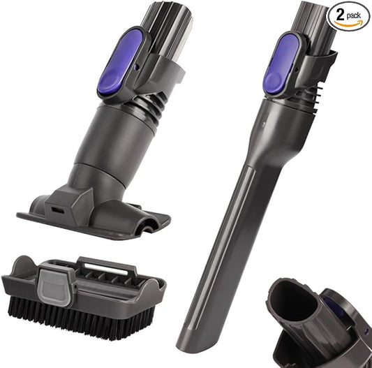 Vacuum Crevice Tool Brush Replacement Parts Compatible with Shark Pet Cordless Stick IX141 IZ162H IZ163H IZ362H IZ562H IZ140 IZ142 UZ145 Removable two-in-one Tool Brush Attachments for D-Shaped Vacuum