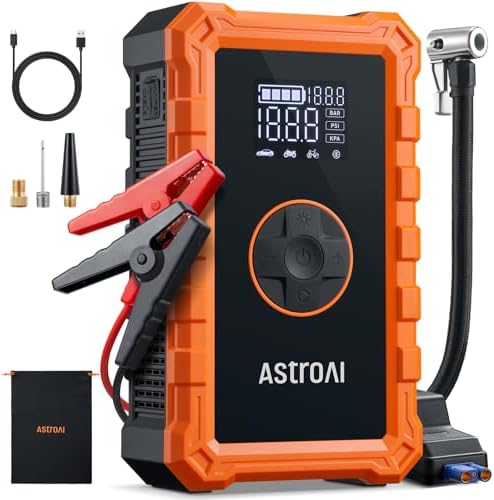 S8 Air 3000A Jump Starter with Air Compressor, 12V Jump Box