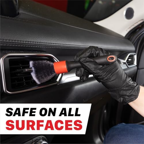 Universal Ultra Soft ESS Detailing Brush Combo (2-Piece Set) – Ultra Soft Bristles, Non-Slip Handle, Chemical Resistant – Ever So Soft Precision Cleaning for Auto Interior & Exterior
