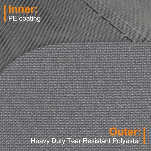 Rolling Cushion Storage Bags with Wheel and Handle, Outdoor Patio Large Storage Container for Furniture Pillow Christmas Tree 9 Ft, 65 x 20 x 28 Inch, Grey