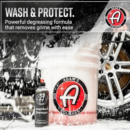 Graphene Shampoo Gallon, Graphene Ceramic Coating Infused Car Wash Soap, Powerful Cleaner & Protection In One Step, pH Neutral, High Suds For Foam Cannon, Foam Gun or Detailing Bucket