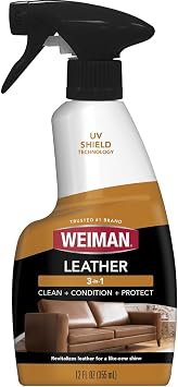 Weiman Leather Cleaner, Conditioner & Protector, Car Interior & Furniture