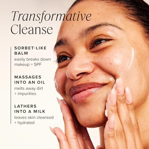 Makeup Remover Cleansing Balm Bundle - Green Clean Waterproof Makeup Remover + Oil Based Cleanser - Gentle Exfoliating Double Cleanser - Melts From Balm to Milky Lather (50ml, 2 Count)