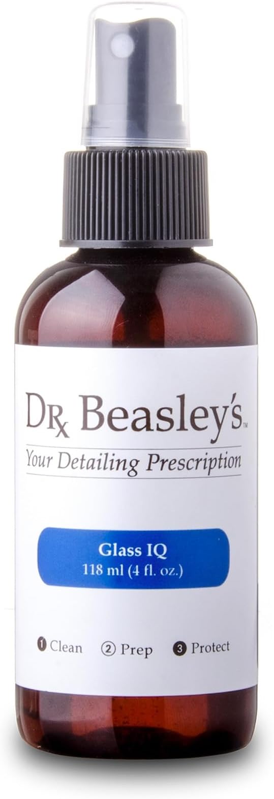 Dr. Beasley's Glass IQ - Cleans & Protects Auto Glass Outside & Inside, Smudge and Water Resistant, Compatible with LCD,