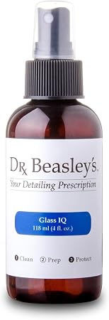 Dr. Beasley's Glass IQ - Cleans & Protects Auto Glass Outside & Inside, Smudge and Water Resistant, Compatible with LCD,