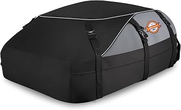 Sailnovo Rooftop Cargo Carrier roof Bag, 20 Cuft fit Cars with/Without Rack