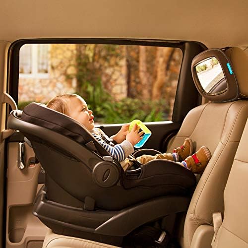 Baby Car Mirror for Rear Facing Car Seats, Dark Grey
