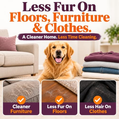 Dog Brush for Shedding | Patented Deshedding Dog Brush | Pet Hair Remover for Short, Medium & Long Coats | Made in USA | 5 Inch