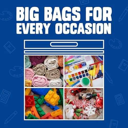 Big Bags, 10 Gallon XXL Reusable Storage Bags, 8 Count