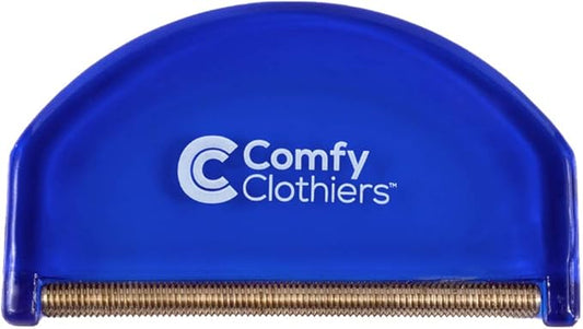 Comfy Clothiers Cashmere & Wool Comb for Sweater Care - Fabric De-Pilling Shaver & Defuzzer Tool - Precision Sweater Fuzz Remover, Cashmere Bobble Buster, and Wool Defuzzer - 5.98 x 2.99 x 0.51 Inches