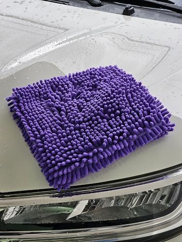 Gliptone Professional Car Care Softouch Precision Clenz Neutral pH Microfiber Wash Pad (Purple)