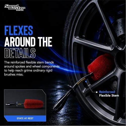 Wheel Brush Set, 18-Inch & 13-Inch Rim Detailing Brushes