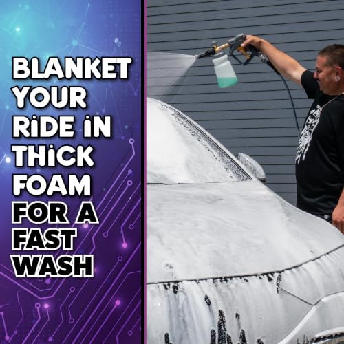 Adjustable Foam Cannon for Pressure Washers, 32 oz