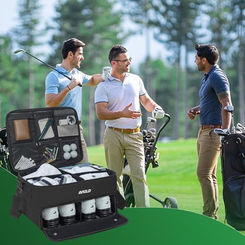 Golf Trunk Organizer, 2 Layer Golf Storage Case