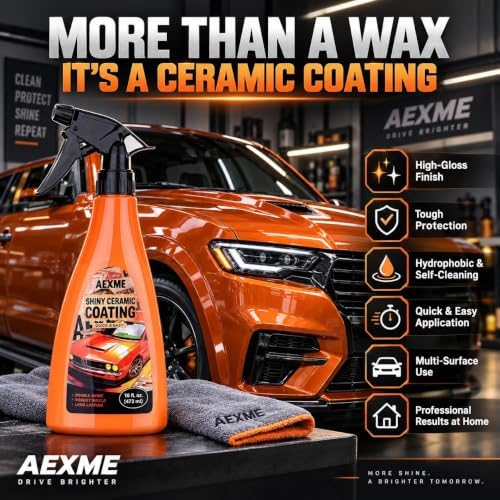Car Ceramic Coating, Quick Spray Wax for Car Detailing High Gloss Shine