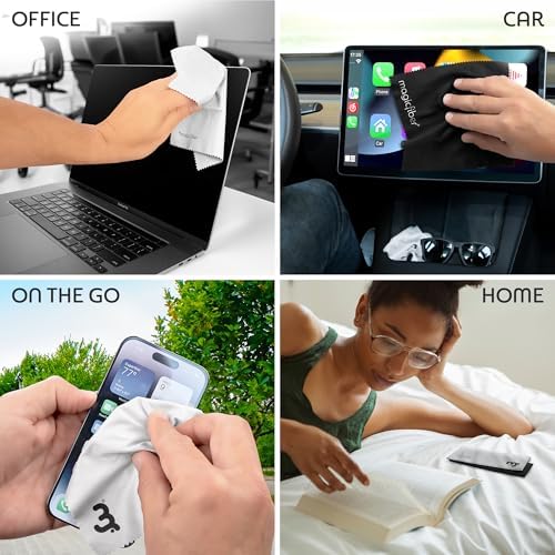 Microfiber Cleaning Cloth, Glasses Cleaner, Eyeglass Wipes, 30pk
