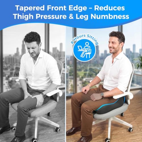 Seat Cushion for Tailbone & Sciatica Pain Relief