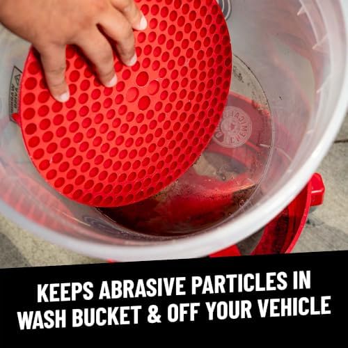 Cyclone Dirt Trap Car Wash Bucket Insert, Red, 12 in, 2 Pack