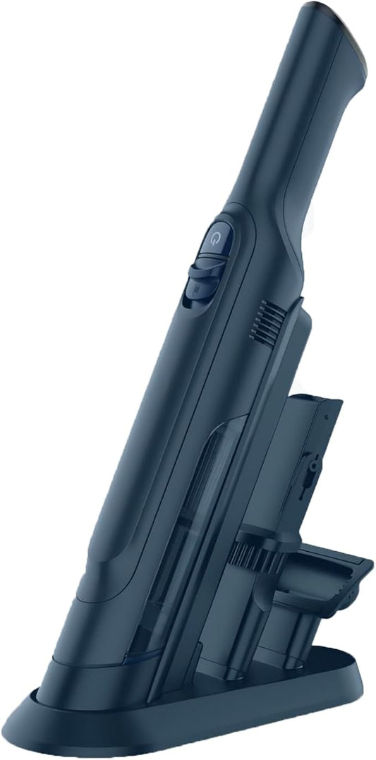 Handheld Vacuum Cordless, Lightweight 1.4lb with Powerful Suction, Charging Dock, Single Touch Empty and Detachable Dust Cup, Portable Mini Car Vac for Home Office and Pet Hair (Premium Grey)