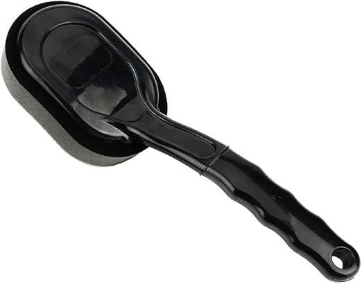 Mikinona 1piece Ergonomic Tire Shine Applicator Brush Rim Stick Sponge for Car Detailing Tire Dressing Sponge Handle