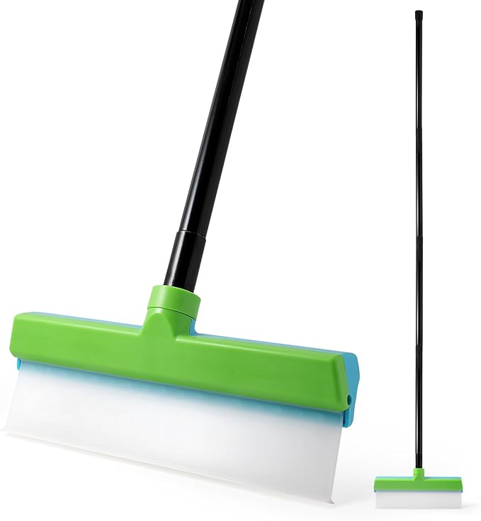 Gomake ‌11'' Window Squeegee with 20-63 Inch Telescopic Long Handle for Shower Glass Door,Car Windshield, Window, Mirror, Bathroom,Countertop,Floor Cleaning
