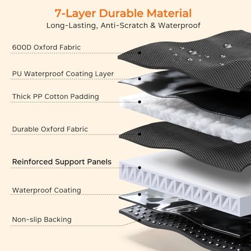 Hard Bottom Dog Car Seat Cover, Back Seat Extender for Cars & SUVs