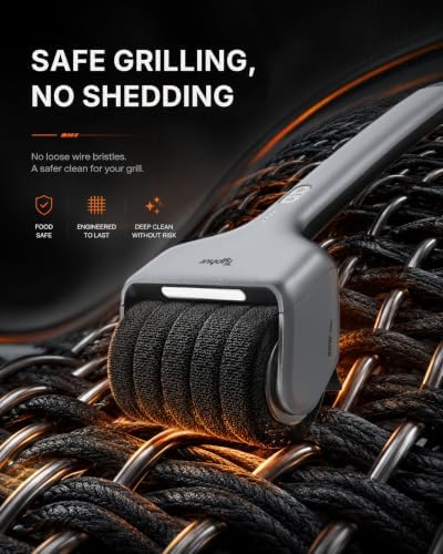 Typhur Electric Grill Brush, Anti-Stall Technology, Bristle-Free Design
