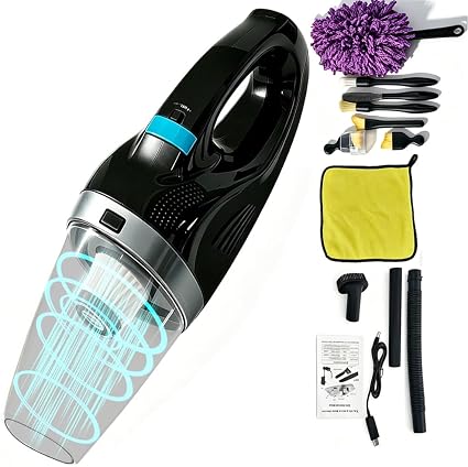 Handheld Vacuum Cordless, 4000mAh Battery Long Runtime, Portable Rechargeable Car Vacuum Cleaner for Home Office Pet Hai
