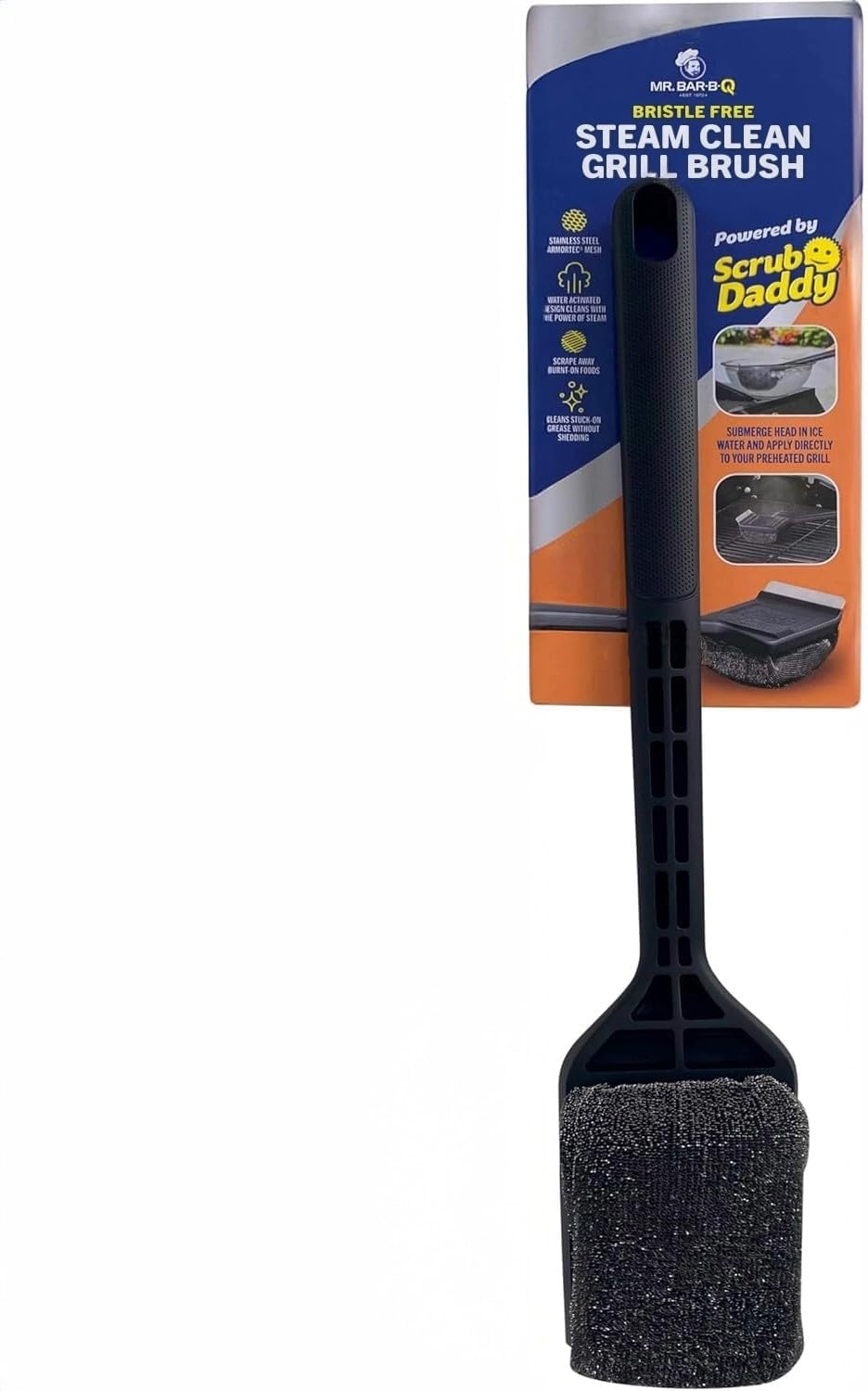 Steam Clean Bristle Free Grill Brush Powered by Scrub Daddy