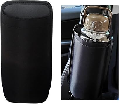 1 Pcs Black Cup Holder Large Cup Holder, Car Water Bottle Holder Bag, Hanging Anti-Drop Seat Car Seat Side-Hanging Stora