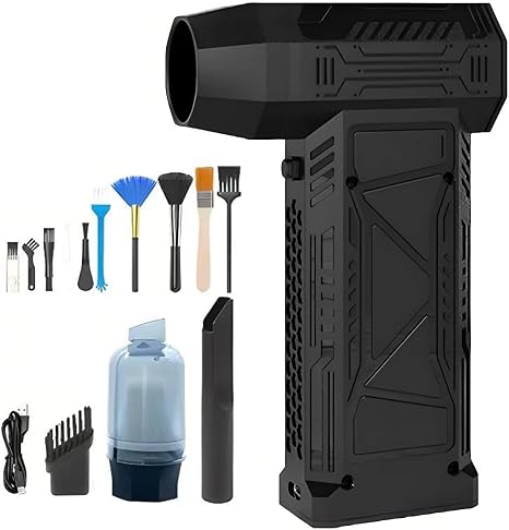 SUPERLIT Turbo Portable Air Blower Rechargeable Duster for Cleaning Detailing Accessories Electric Mini Fan Convert to H