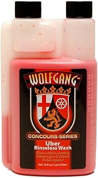 WOLFGANG CONCOURS SERIES Uber Rinseless Wash | 4-in-1 Concentrated Formula for Effortless Cleaning | Water-Soluble, Rins