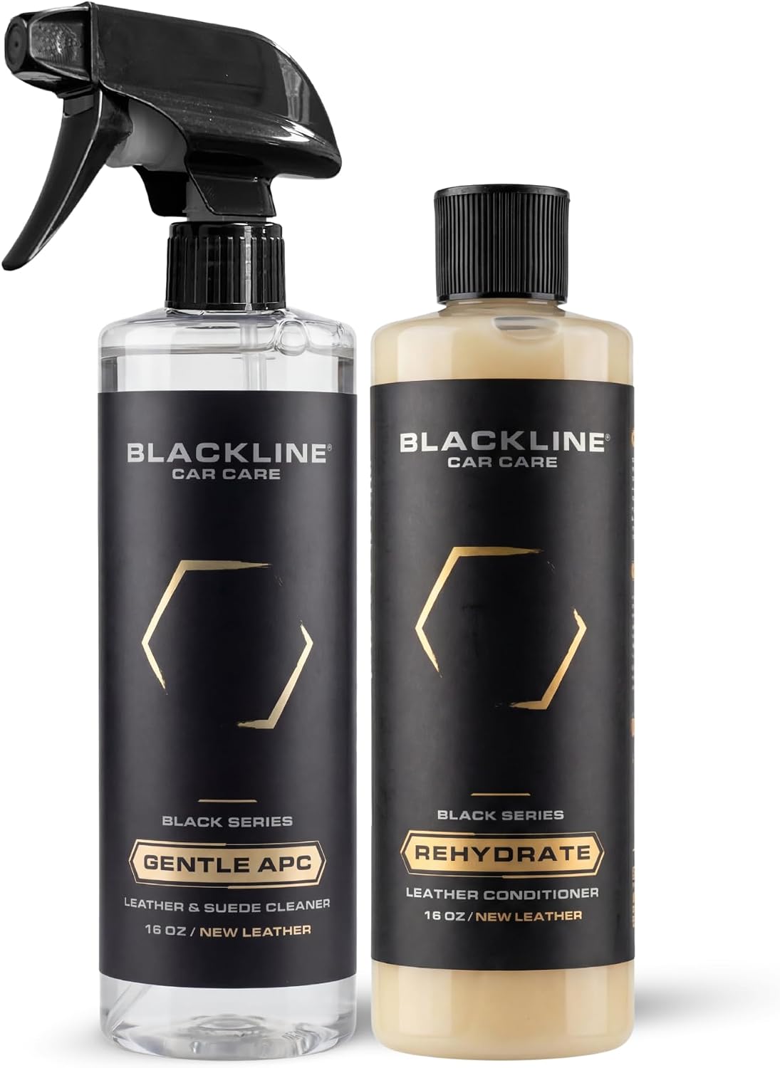 Leather Cleaner & Conditioner Kit - Gentle APC & Rehydrate 2x16oz