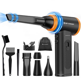K&F CONCEPT Compressed Air Duster,120000 RPM,Brushless Motor,Multiple Tools