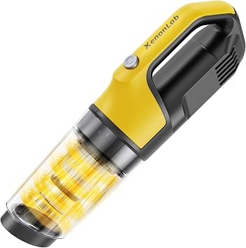 Cordless Handheld Vacuum, 10KPa Car Vacuum, Yellow