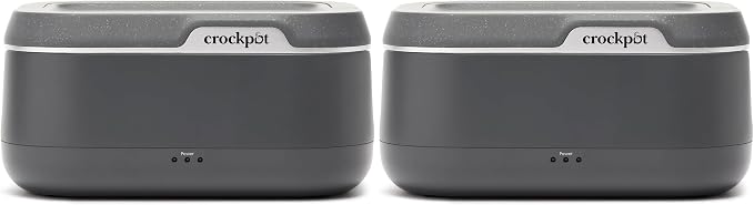 Crock-Pot 28-Ounce Mini Electric Heated Lunch Box, Portable Food Warmer, Perfect for Travel, Car, On-the-Go, Keeps Food 