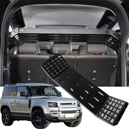 Car Trunk Shelf Cargo Storage Organizer Compatible with Defender 110 2020-2026，Aluminum Alloy Trunk Cargo Rack Luggage S