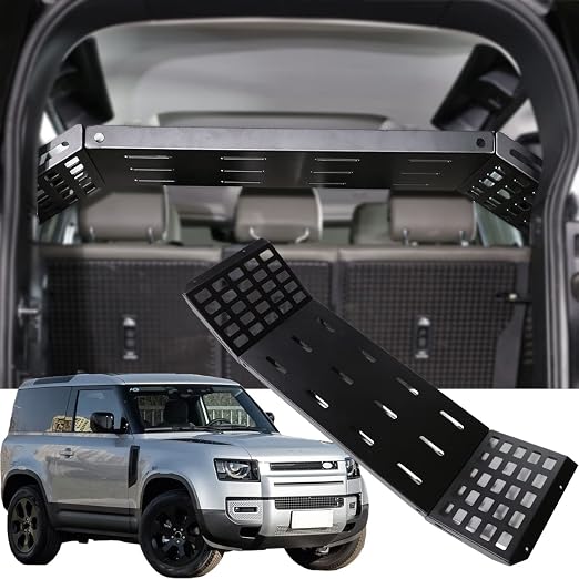 Car Trunk Shelf Cargo Storage Organizer Compatible with Defender 110 2020-2026，Aluminum Alloy Trunk Cargo Rack Luggage S