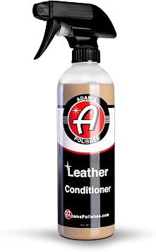 Adam's Polishes Leather Conditioner 16oz - Conditions Leather, Vinyl, and Plastic Interior Surfaces - Contains Premium U