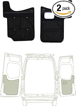 VanEssential Rear Door LOWER Storage Panels (Pair) Designed for Mercedes-Benz NCV3 Van (Years 2007-2018)