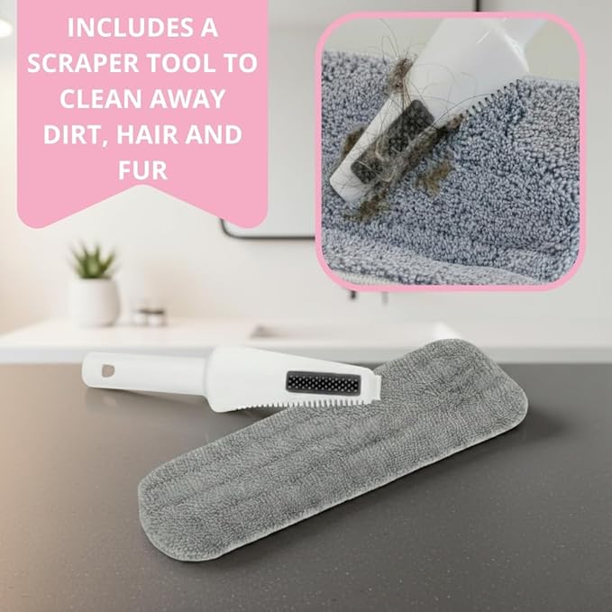 Heavy Duty Spray Mop for Floor Cleaning, Refillable Water Bottle, Use Any Cleaning Solution, Machine Washable Mop Pads, 360° Swivel Head