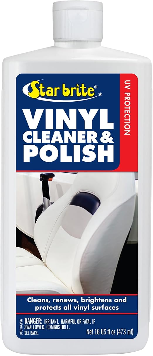 STAR BRITE Vinyl Cleaner, Polish & Protectant - Cleans, Renews, Brightens & Protects All Vinyl Surfaces - Marine Grade P