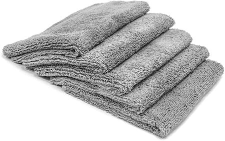 Autofiber Elite Edgeless Two-Pile Microfiber Detailing Towel, All-Purpose Detail Rag, Polishing, Buffing, Window, Glass,