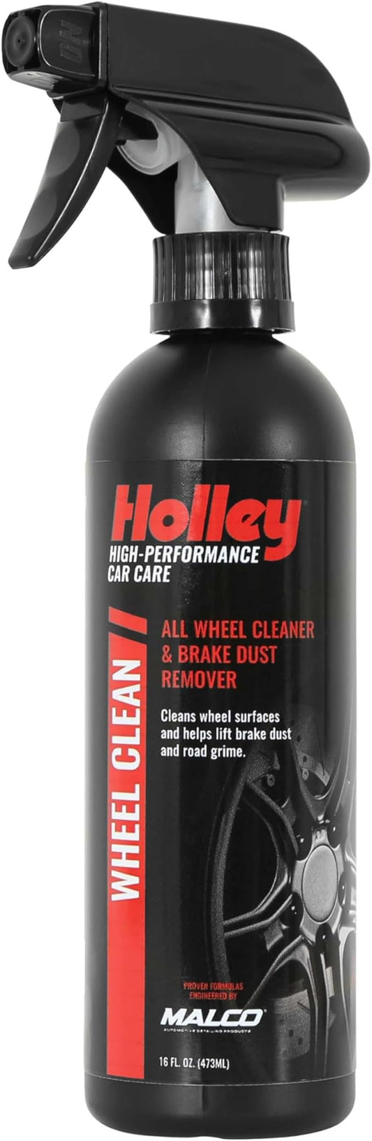 Holley Wheel Clean - Wheel Cleaner & Brake Dust Remover - Acid-Free Formula for Tires - Spray on and Dissolve Grime - 16 oz.