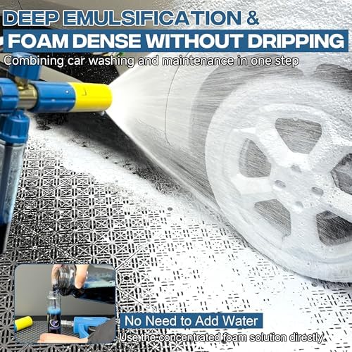Pressure Washer Gun with Mini Foam Cannon, Dual Connector Accessory