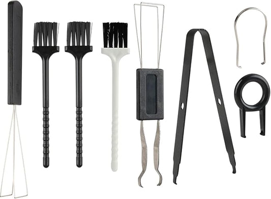 8 Piece Keyboard Keycap Remover, Switch Puller Set with Precision Tweezers and Cleaning Brushes, Keyboard Cleaning Kit Tool for Mechanical, Maintenance Kit for Deep Cleaning and Easy Component Removal