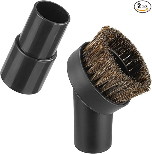 Round Dust Brush For Shark Vacuum Attachment with Hose Adapter, For Most Vacuum Cleaners Accessories