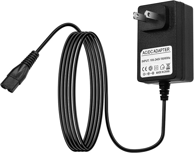 Replacement Eletalker Electric Spin Scrubber Charger Compatible with Sweepulire,Welzona,Hymeago KS-2629,Eletalker EL2S EL3B Electric Spin Brush Charger for Cleaning Power Cord Adapter