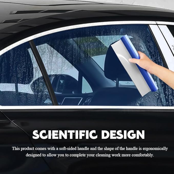 Silicone Water Blade Squeegee, Car Squeegee, 12 Inch Silicone T-Bar Water Blade, Universal Car Accessories Quick Drying Flexible Squeegees Wiper for Auto Window Mirror Glass Shower Door