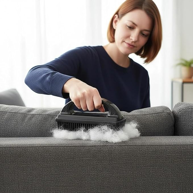 Rubber Pet Hair Removal Brush Lint & Cat Dog Hair Remover Brush Pet Silicone Lint and Debris Remover for Cleaning, Grooming, Home,Black